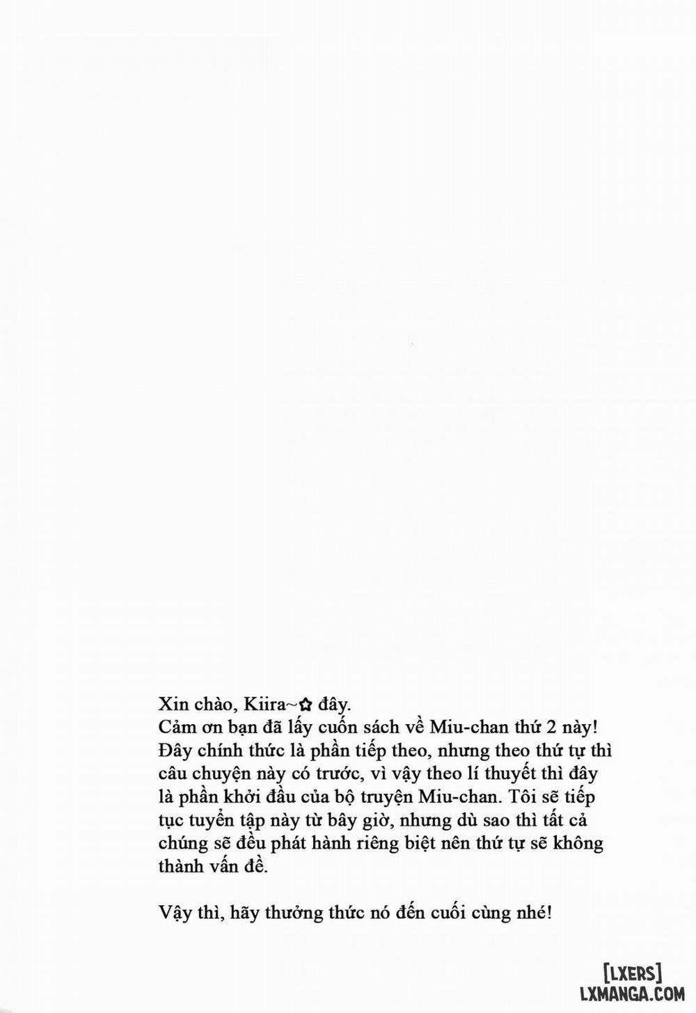 Miu-chan to Hajimete no H Oneshot trang 4