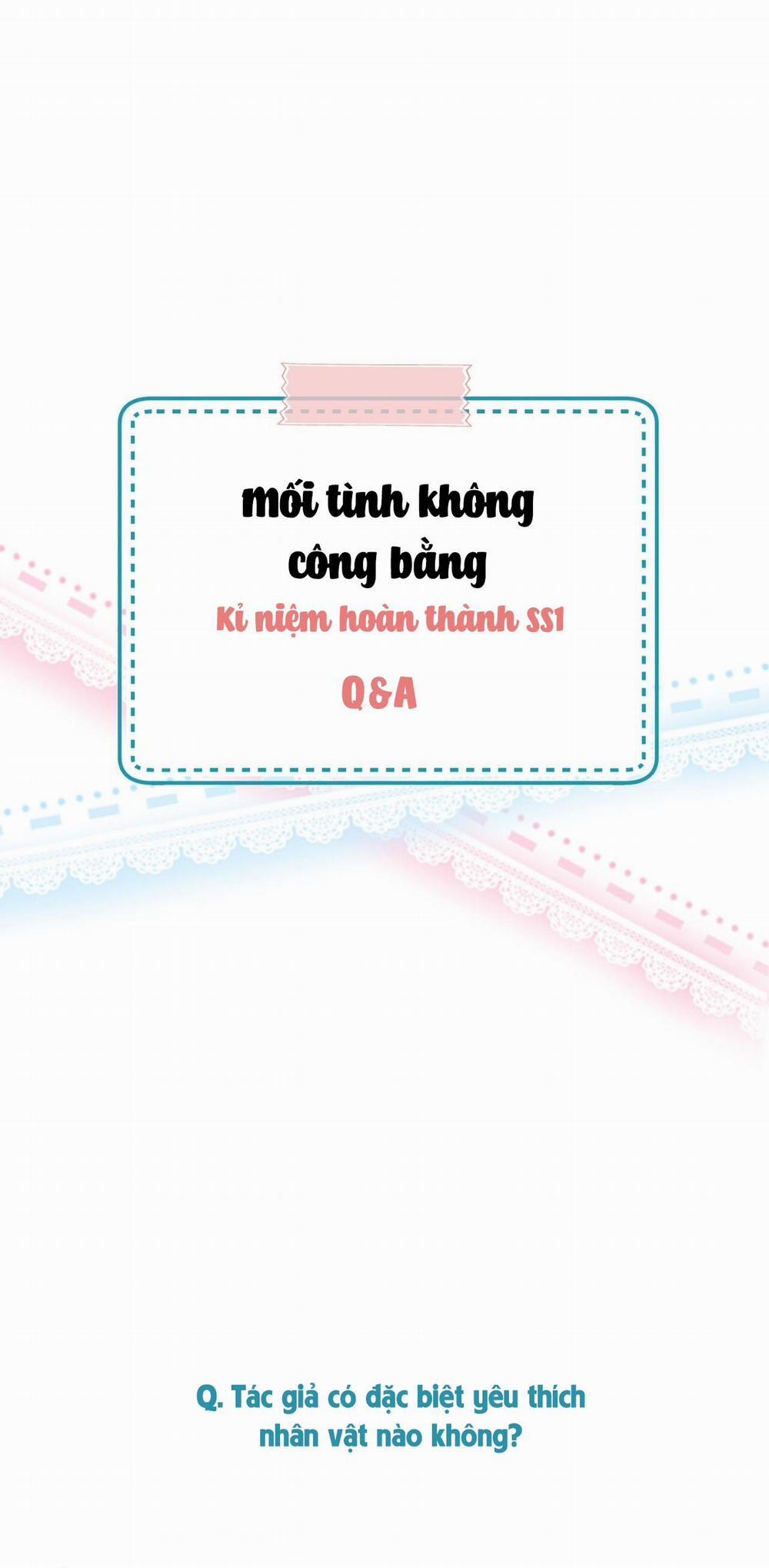 Mối Tình Không Công Bằng 31.1 Hậu kì SS1 trang 0