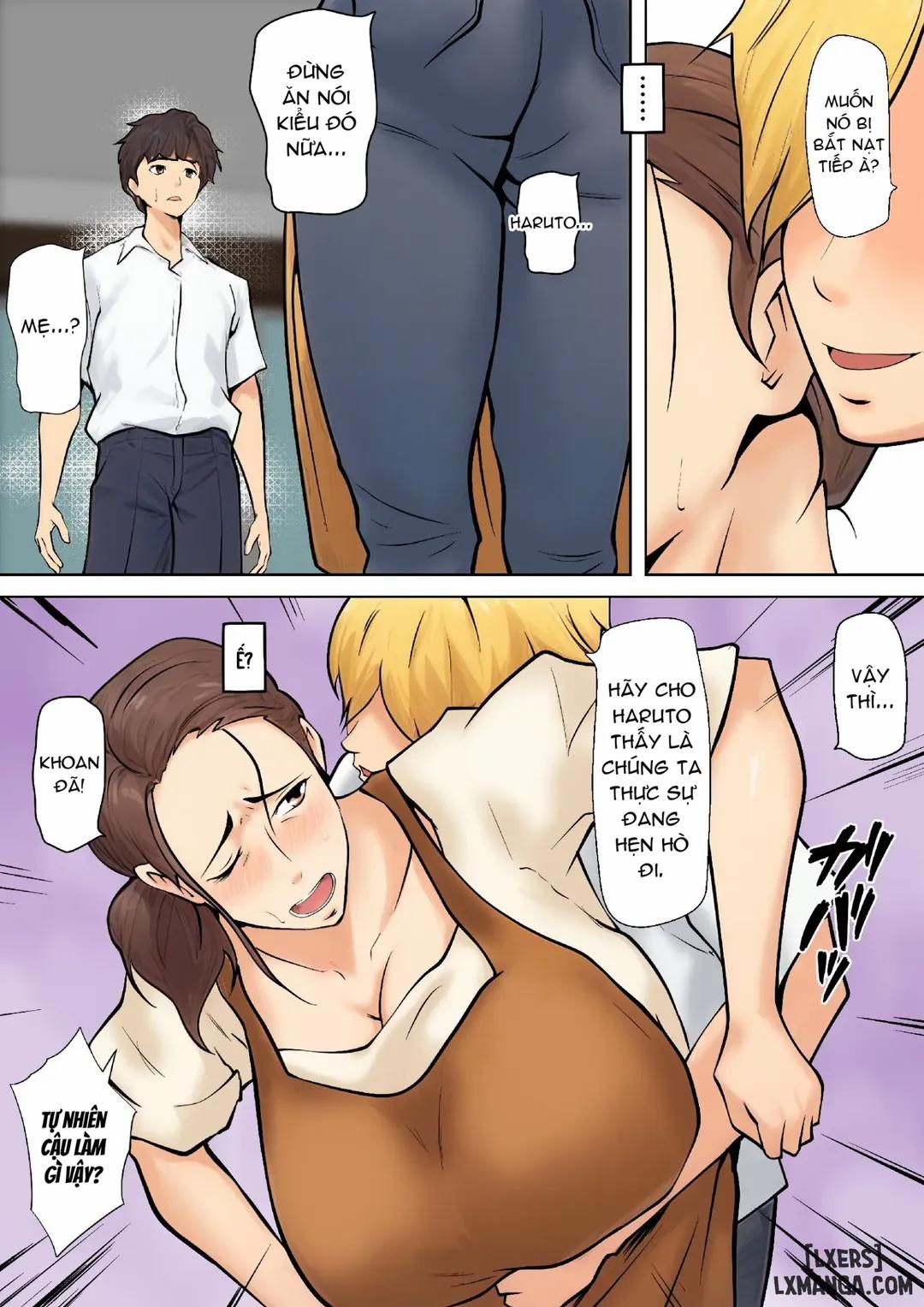 Mối tình lãng mạn ảo tưởng với bạn của con trai Oneshot trang 13