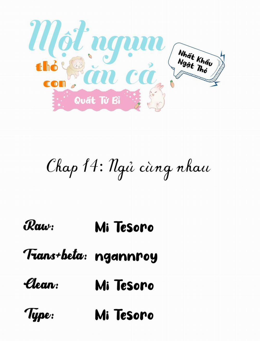 Một Ngụm Ăn Cả Thỏ Con 14 trang 0