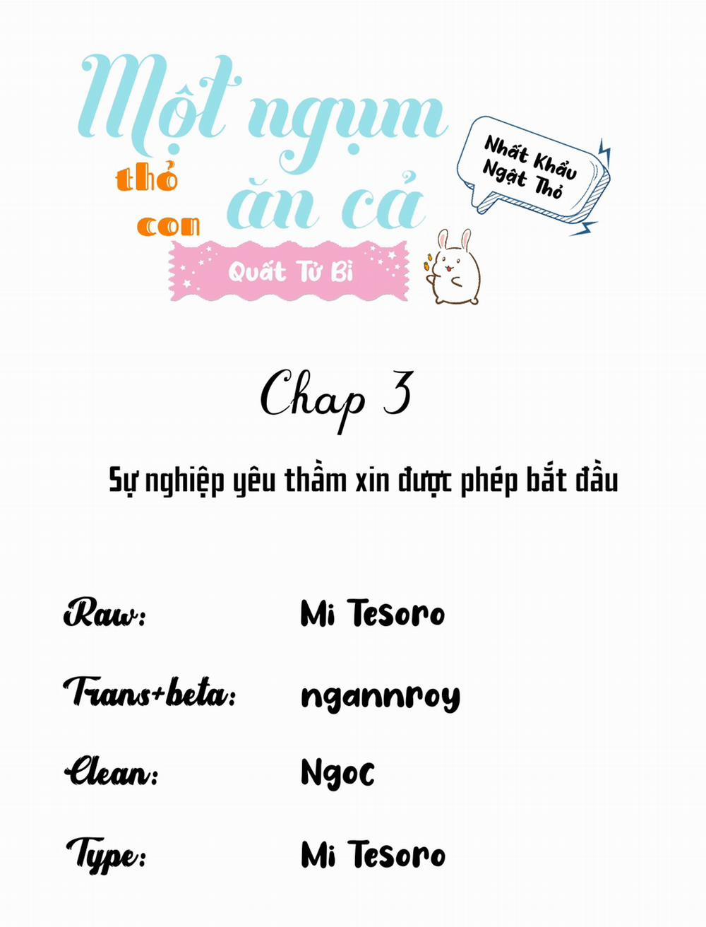 Một Ngụm Ăn Cả Thỏ Con 3 trang 0