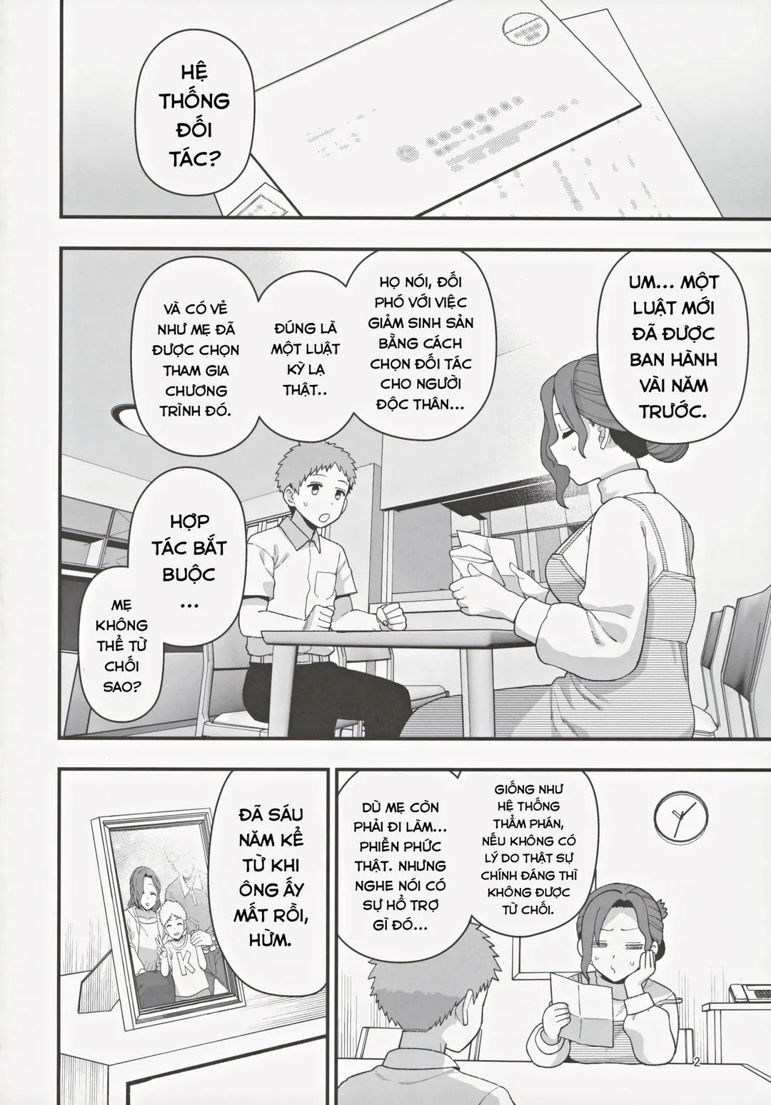 Một người mẹ và người lạ được chọn để chống lại tỷ lệ sinh giảm Oneshot trang 3