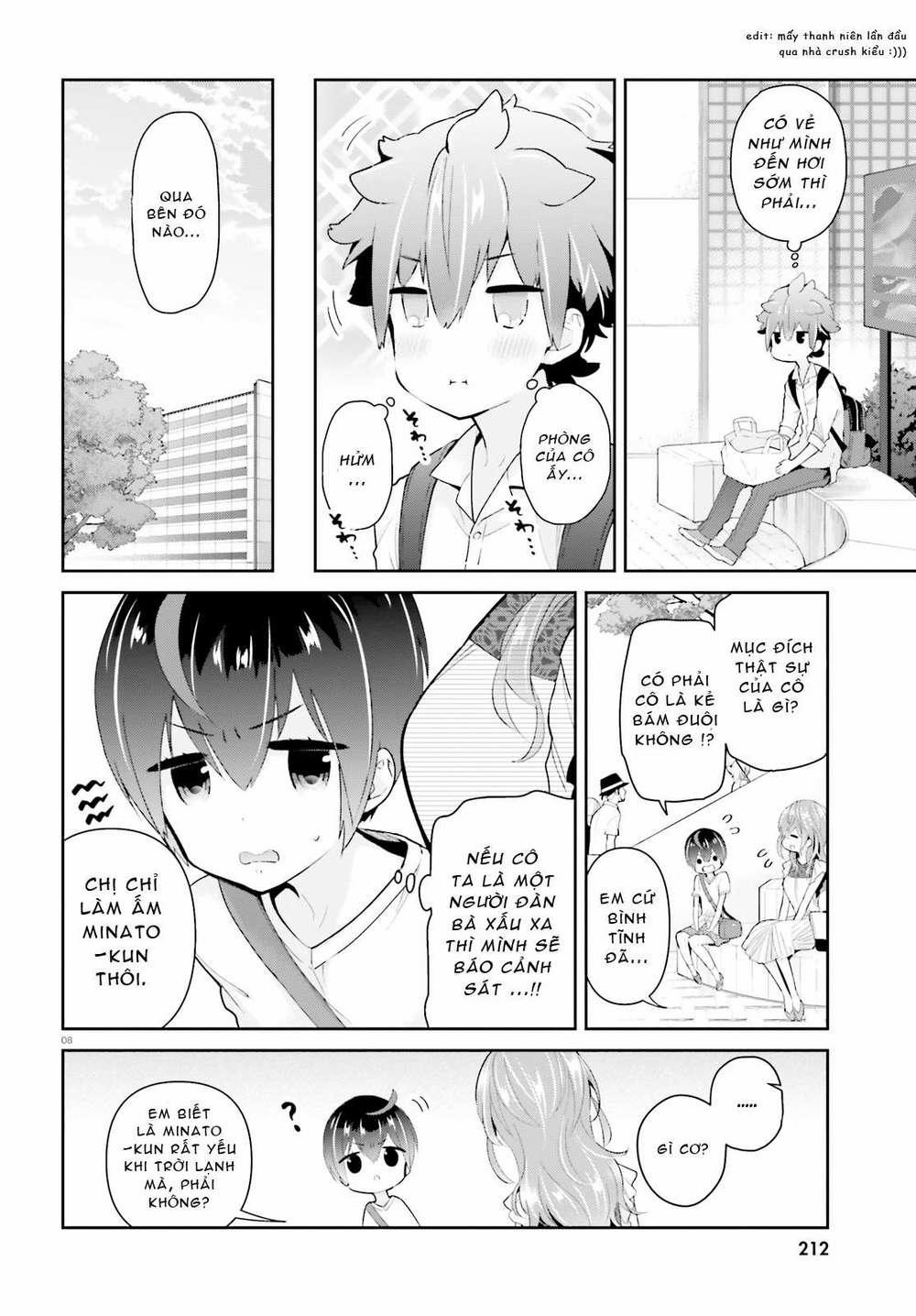 Moufu Oneesan No Atatame Kata 0.0 0 gái của Minato-kun trang 7