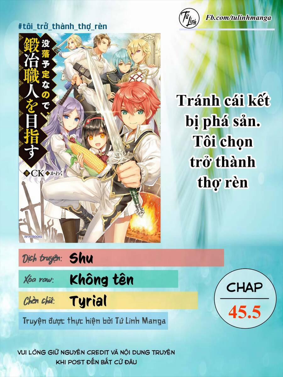 Mục Đích Trở Thành Thợ Rèn Khải Huyền Ở Thế Giới Khác 45.5 trang 1