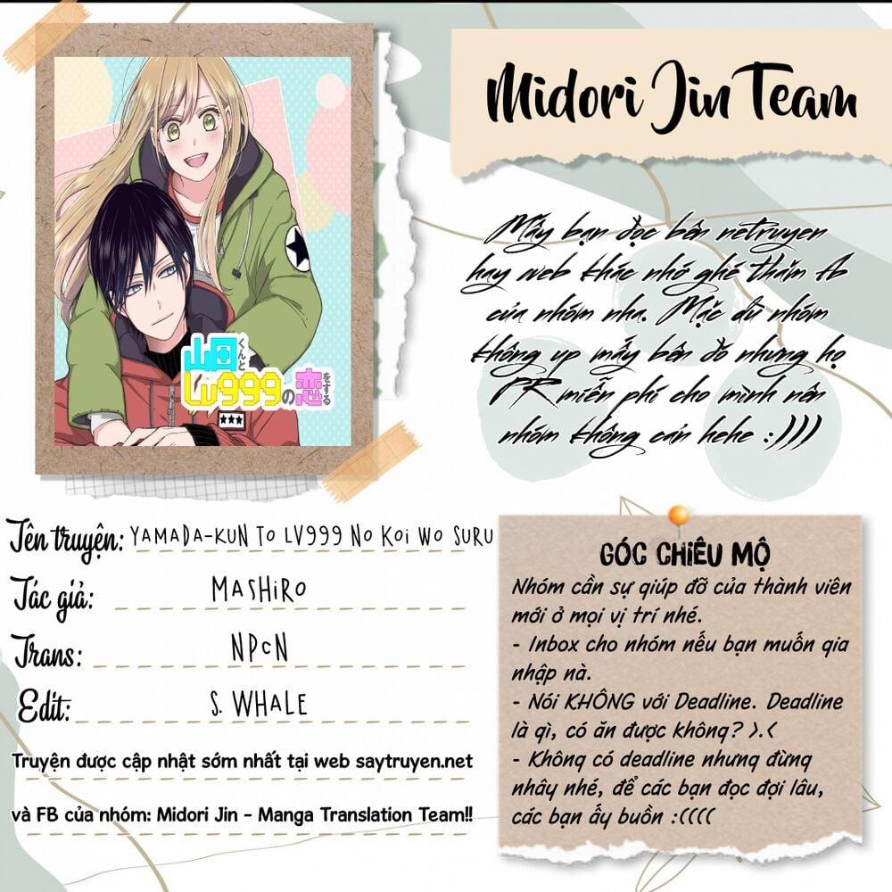 My Lv999 Love For Yamada-Kun 21 trang 1