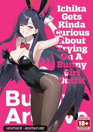 Bìa truyện Nakamasa Ichika Wa Bunny Cos O Kitemitai, Bunny Archive Ichika Gets Kinda Curious About Trying on a Bunny Girl Outfit (Parody: Blue Archive)