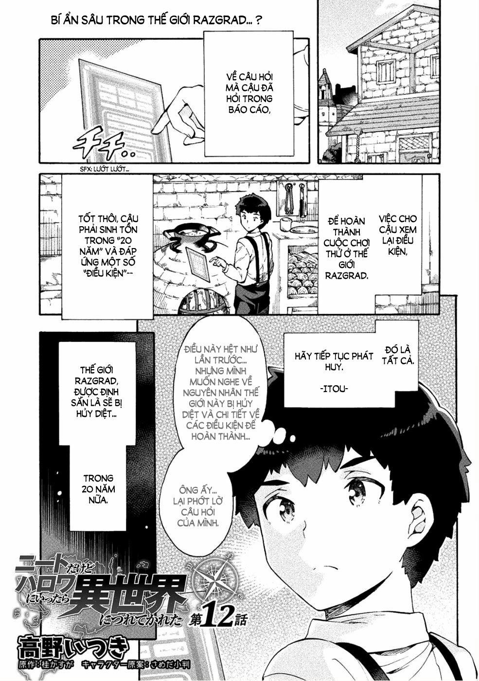 Neet Dakedo Hello Work Ni Ittara Isekai Ni Tsuretekareta 12 trang 1