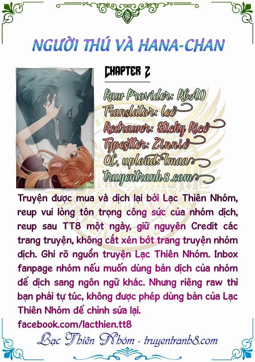 Người Thú Và Hana-Chan 2 trang 1