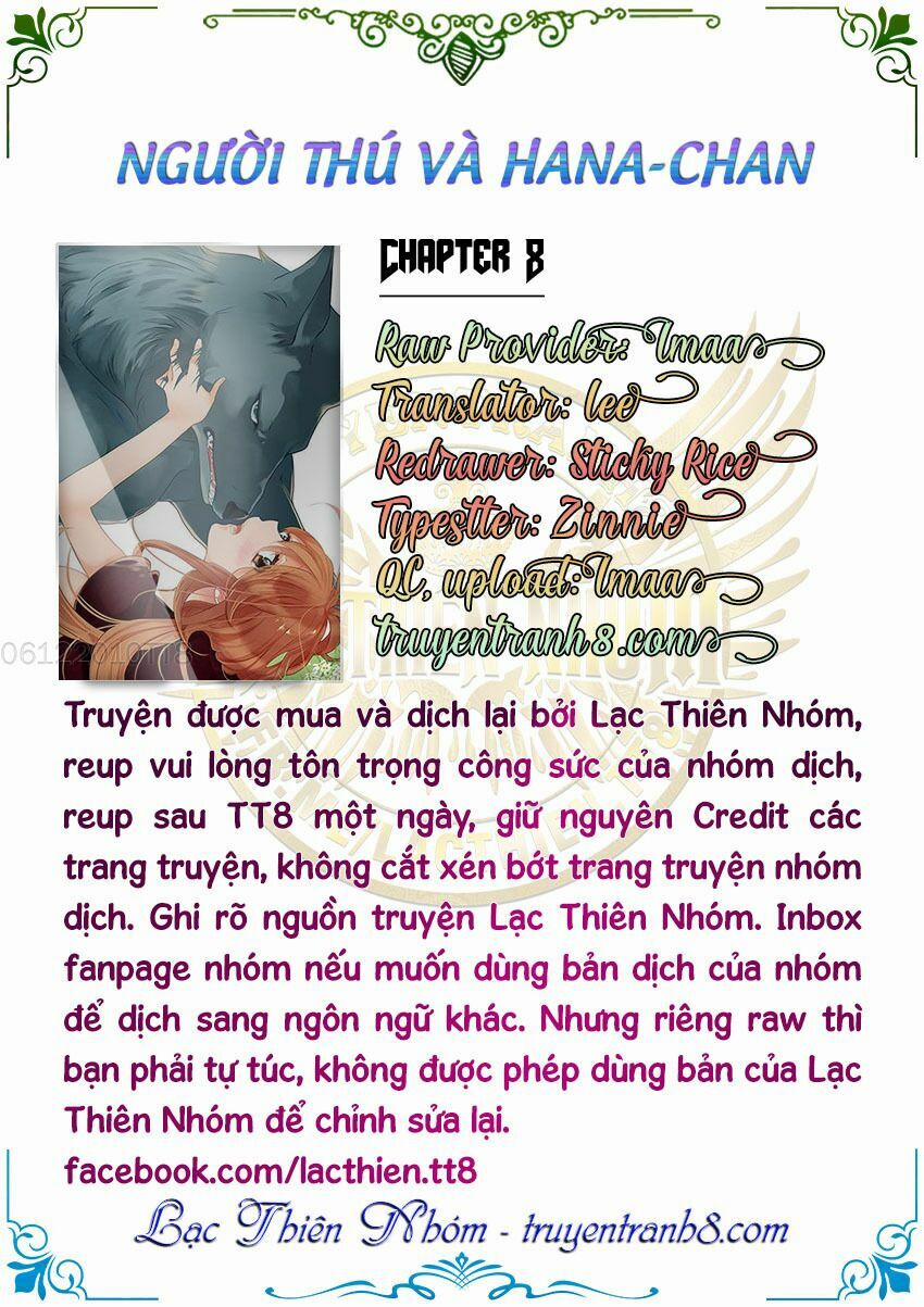 Người Thú Và Hana-Chan 8 trang 1