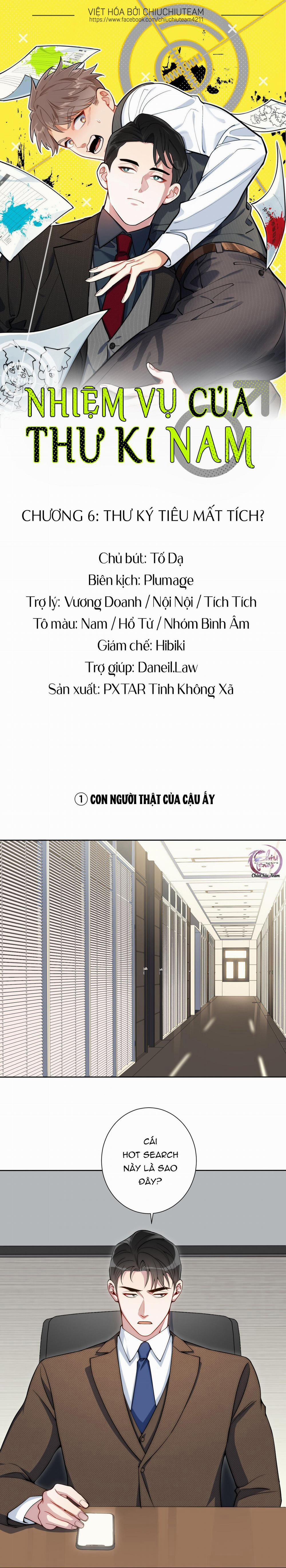Nhiệm Vụ Của Thư Kí Nam 6 trang 1