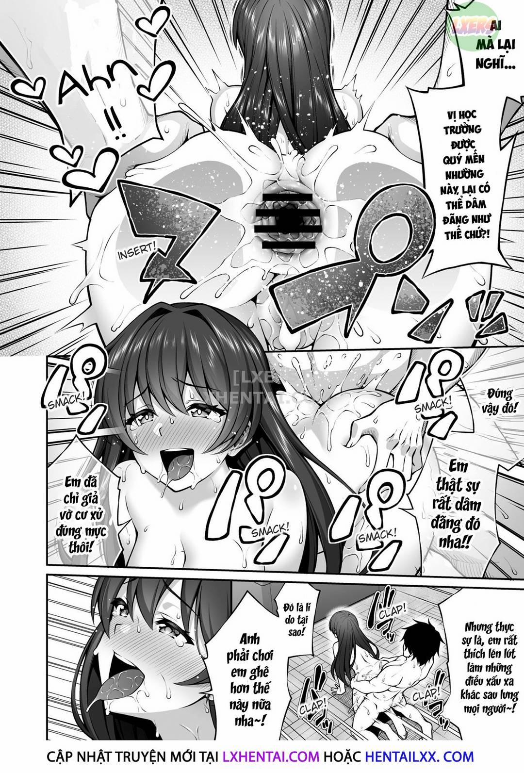 Nhờ thôi miên, tôi chạm được tay vào hội trưởng hội học sinh nghiêm nghị Oneshot trang 22