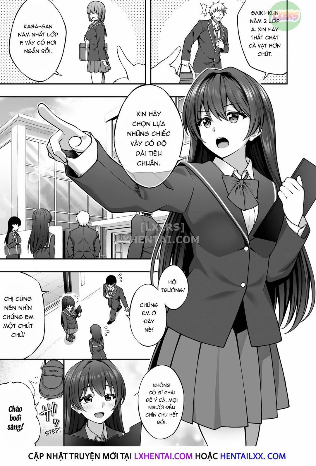 Nhờ thôi miên, tôi chạm được tay vào hội trưởng hội học sinh nghiêm nghị Oneshot trang 3