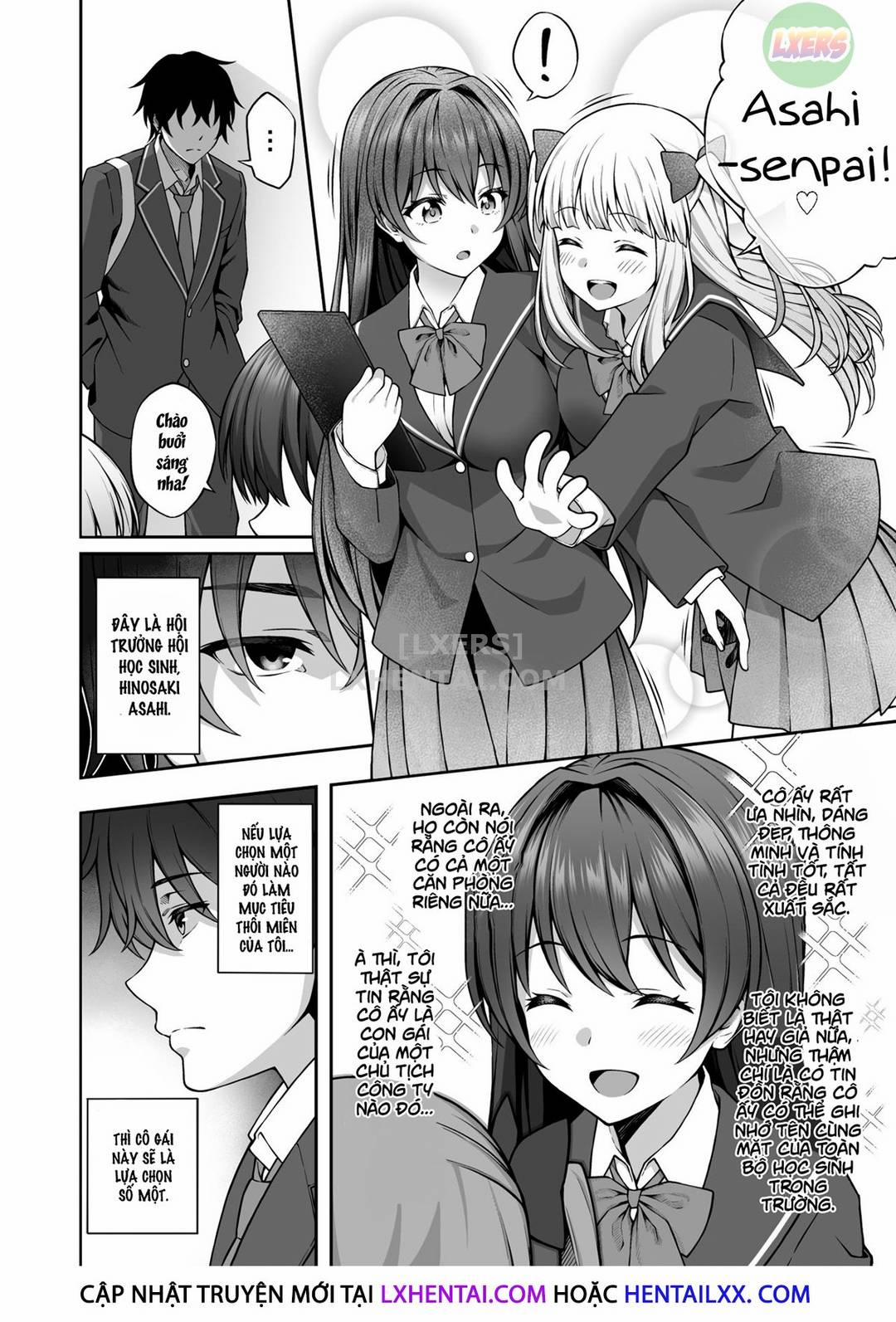 Nhờ thôi miên, tôi chạm được tay vào hội trưởng hội học sinh nghiêm nghị Oneshot trang 4