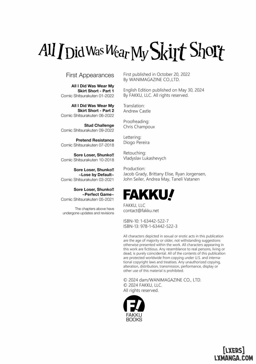 Những gì tôi làm là mặc váy ngắn 3 0 END trang 109