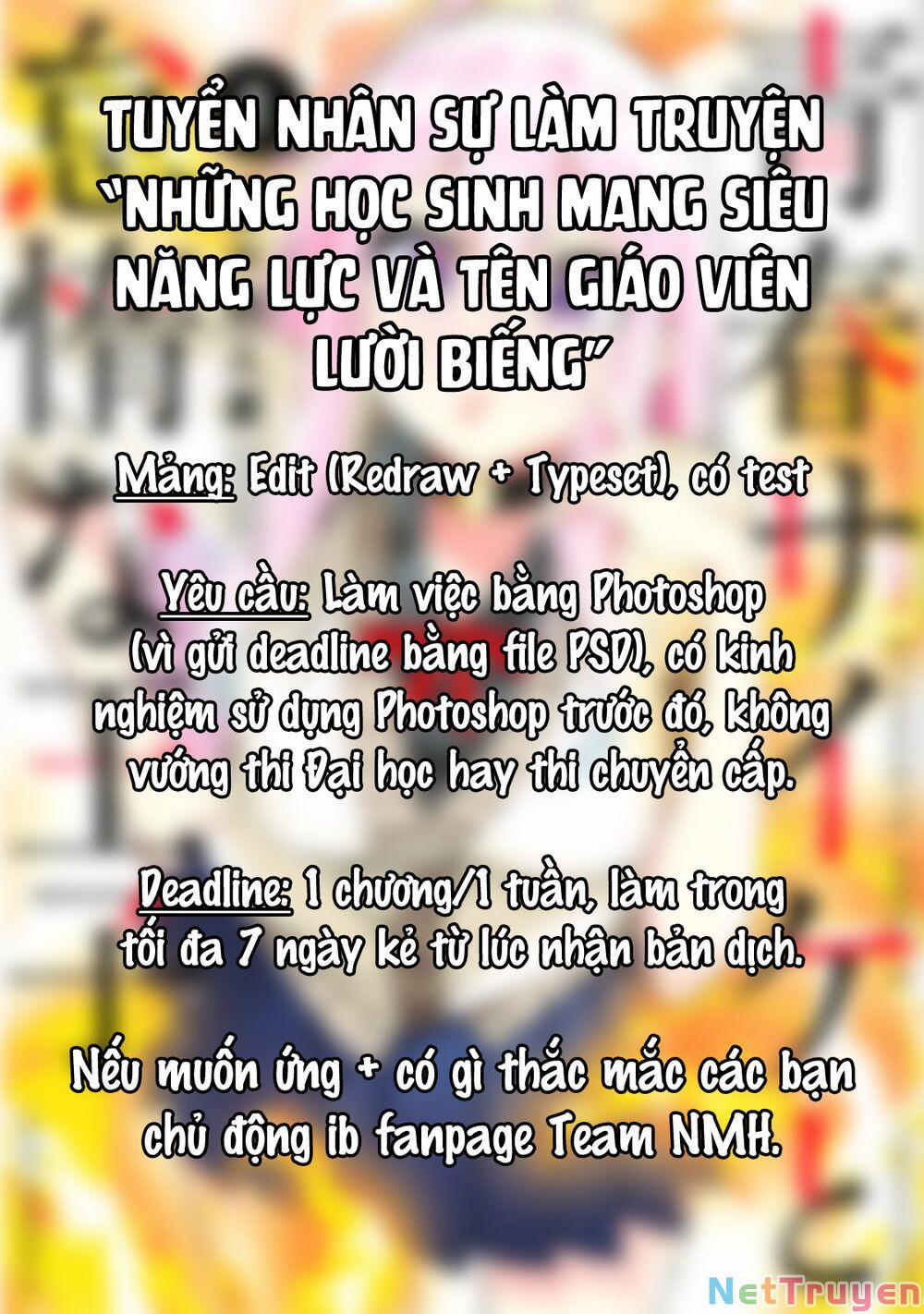 Những Học Sinh Mang Siêu Năng Lực Và Tên Giáo Viên Lười Biếng 6.6 trang 16