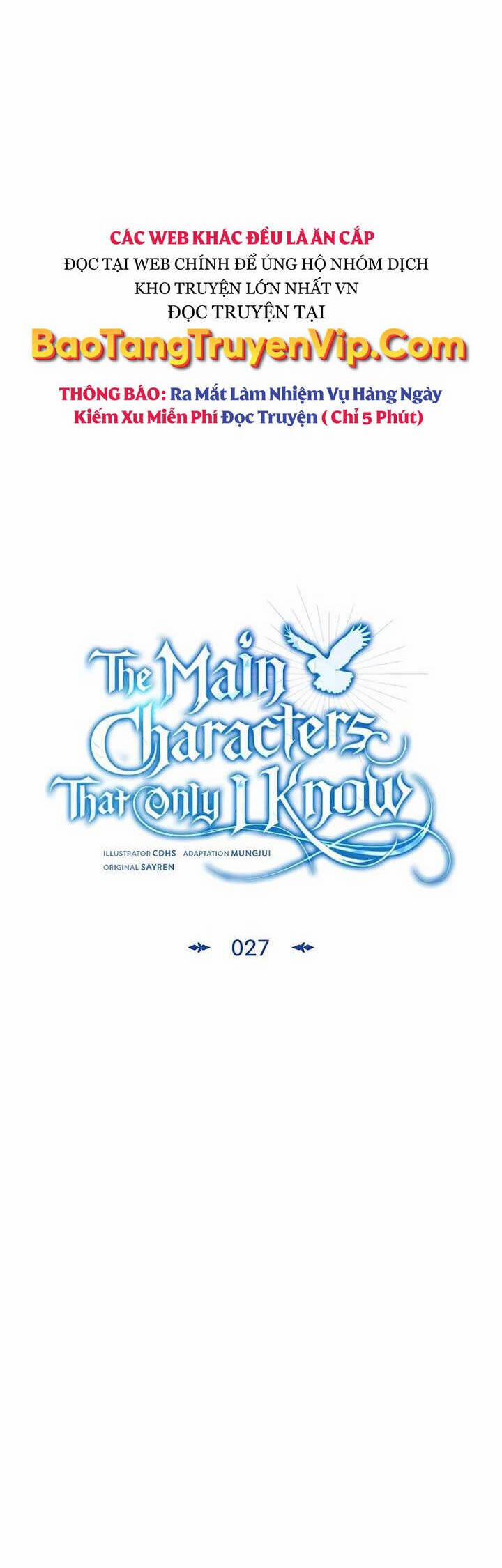 Những Nhân Vật Chính Mà Chỉ Tôi Biết 27 trang 11