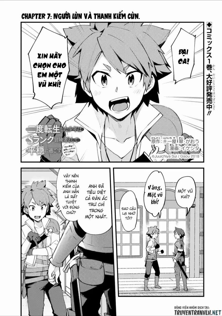 Nido Tensei Shita Shounen Wa S Rank Boukensha Toshite Heion Ni Sugosu-Zense Ga Kenja De Eiyuu Datta 7 trang 2