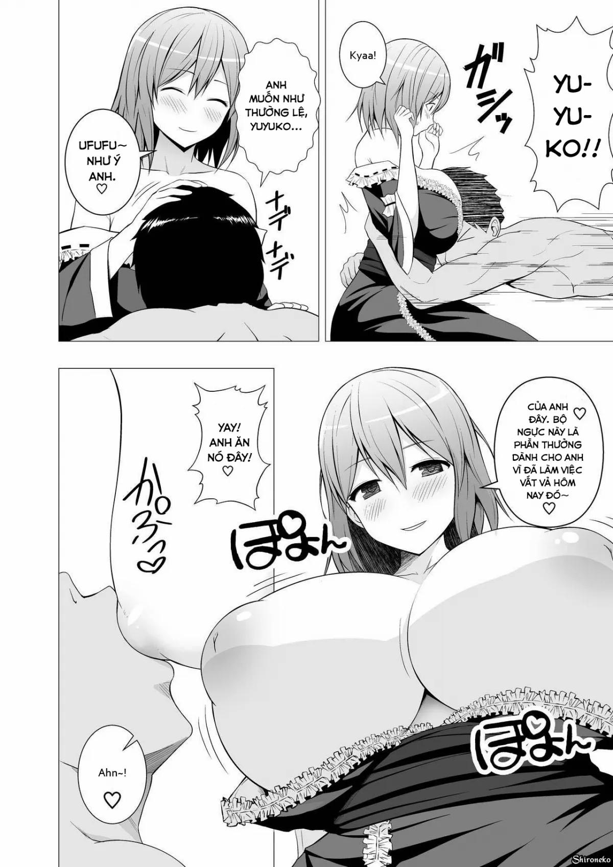 Niizuma Yuyuko-Sama Ga Hitasura Tsukushite Amayakashitekureru Hanashi (Touhou Project) OneShot trang 3