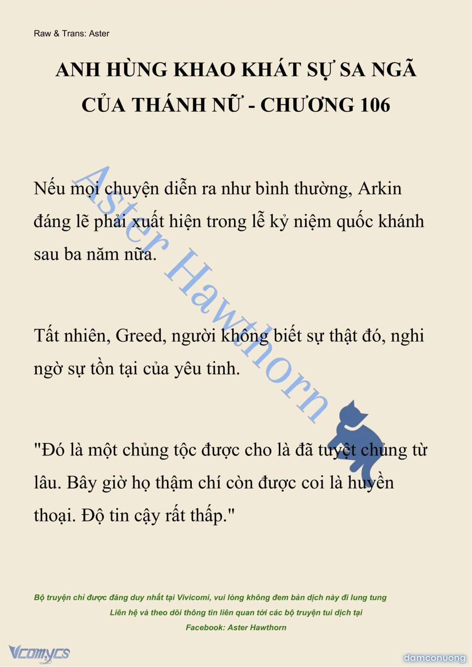 [Novel] Anh Hùng Khao Khát Sự Sa Ngã Của Thánh Nữ 106 trang 0