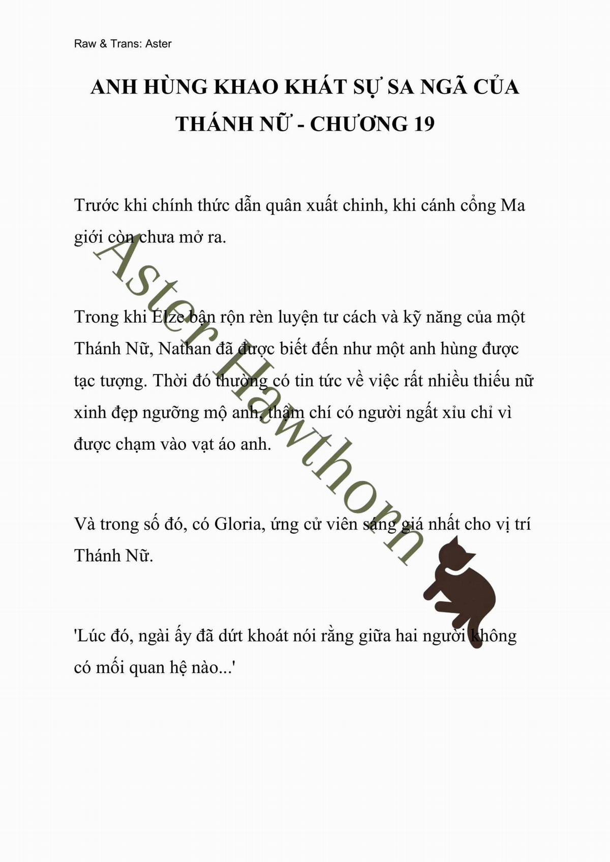 [Novel] Anh Hùng Khao Khát Sự Sa Ngã Của Thánh Nữ 19 trang 0