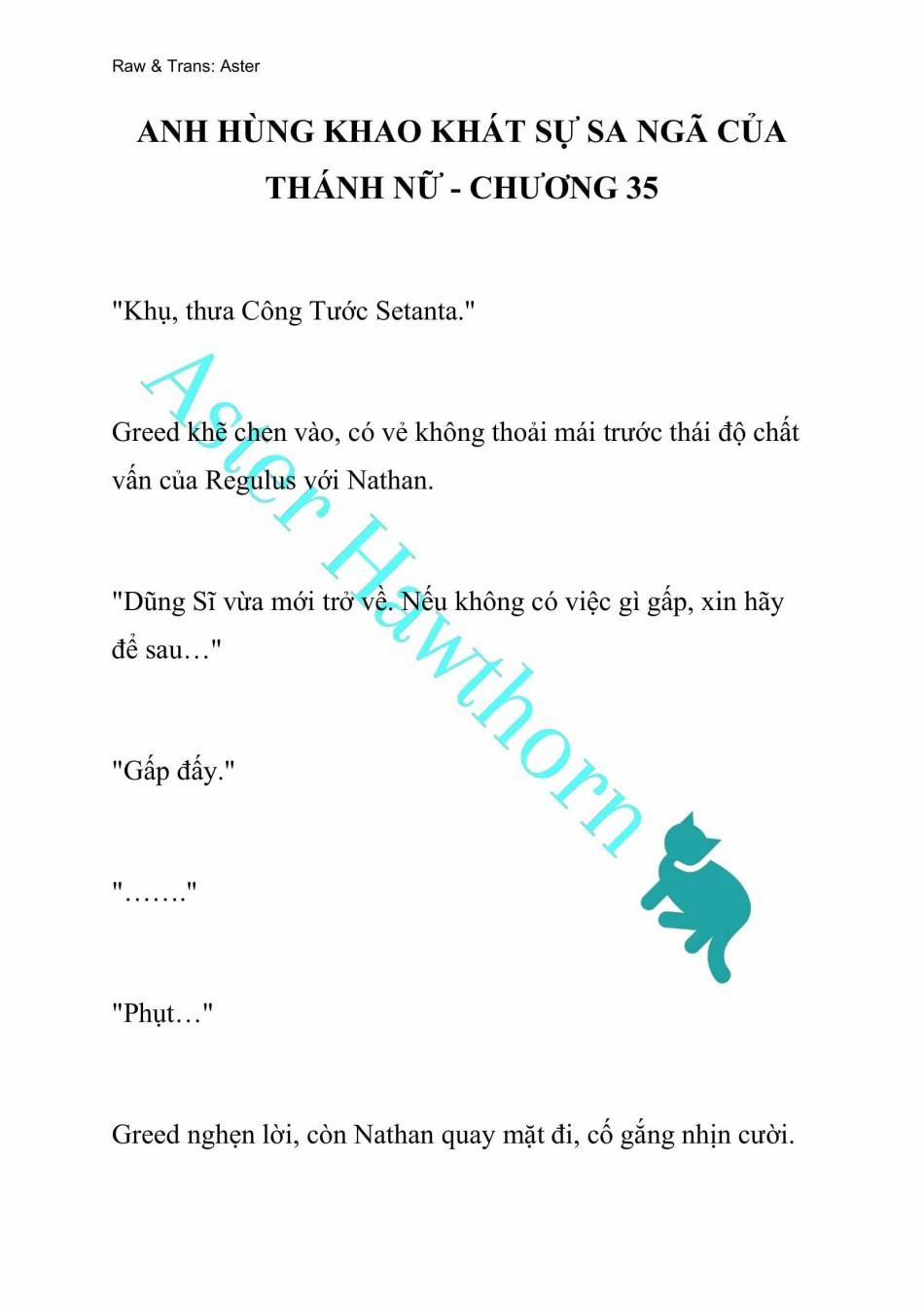 [Novel] Anh Hùng Khao Khát Sự Sa Ngã Của Thánh Nữ 35 trang 0