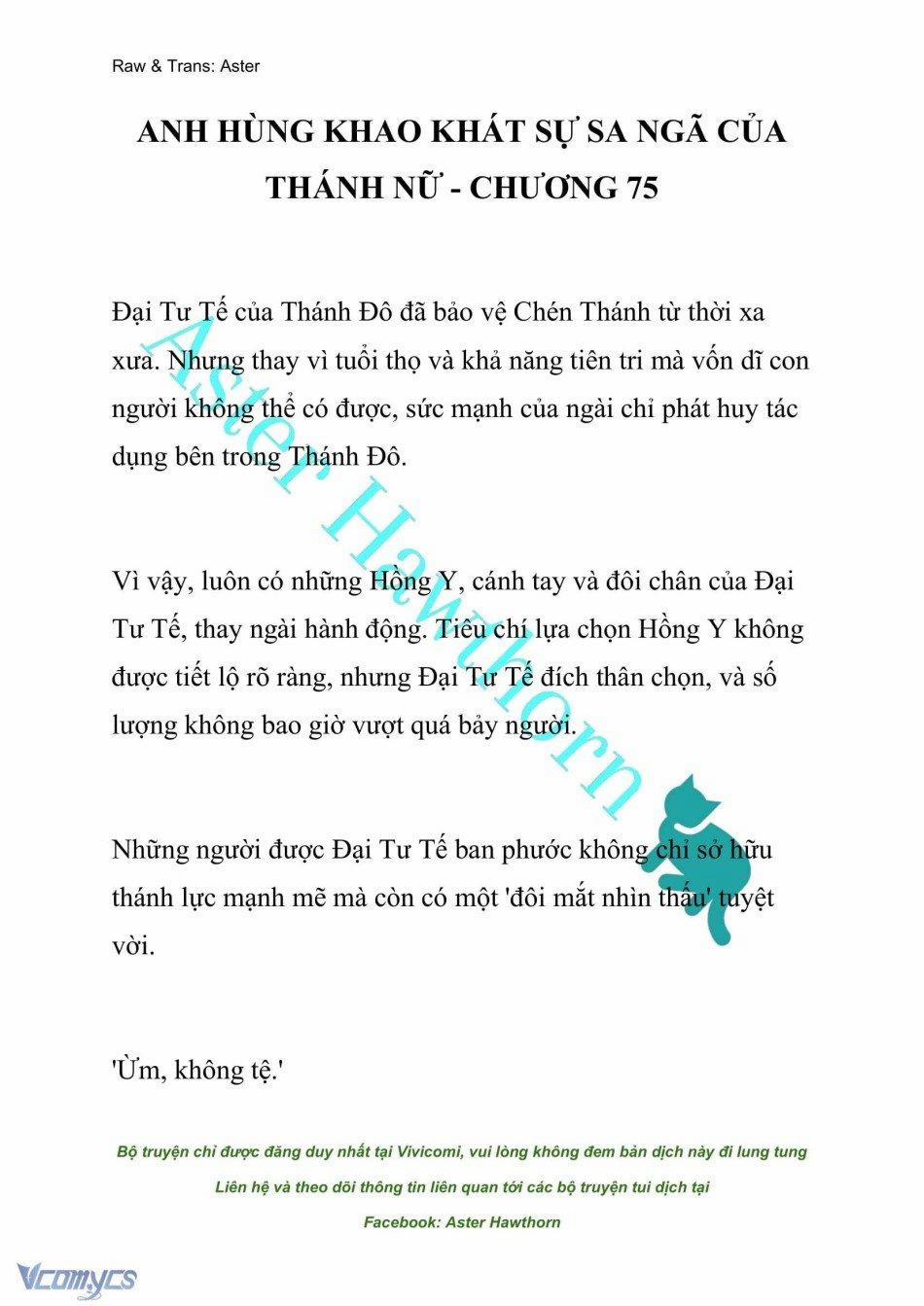 [Novel] Anh Hùng Khao Khát Sự Sa Ngã Của Thánh Nữ 75 trang 0