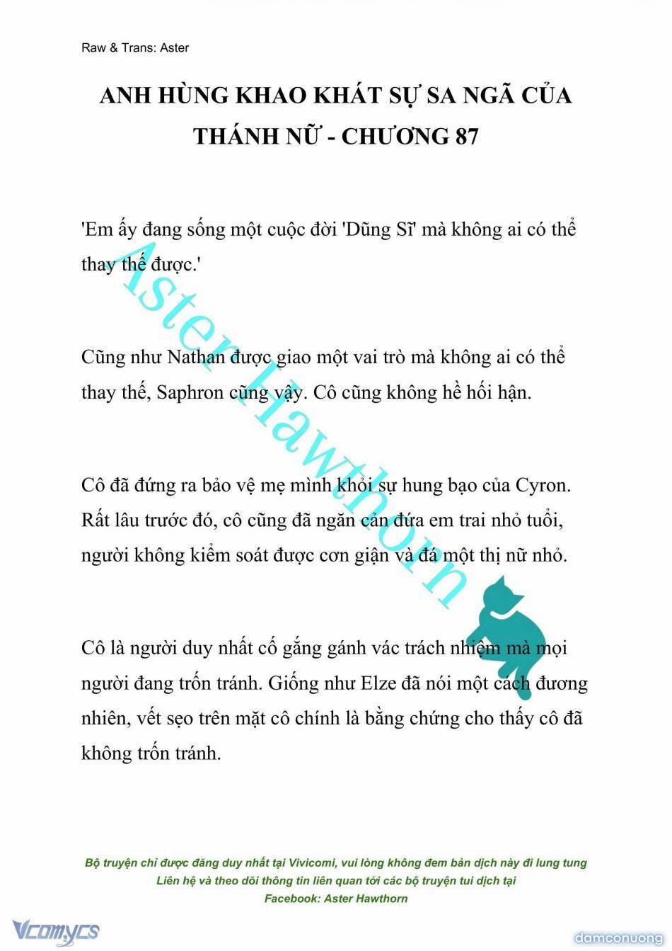 [Novel] Anh Hùng Khao Khát Sự Sa Ngã Của Thánh Nữ 87 trang 0