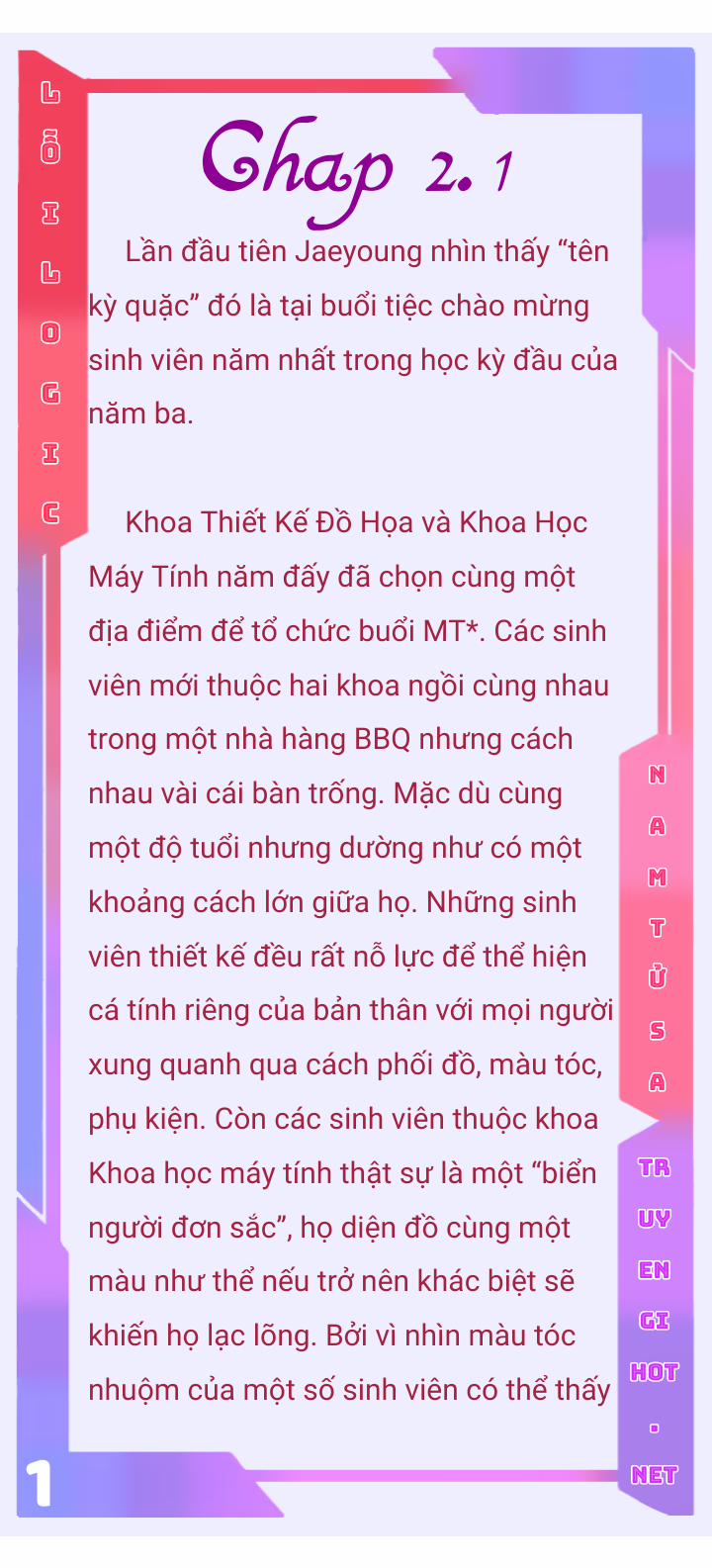 [Novel] Lỗi Logic 2.1 trang 1