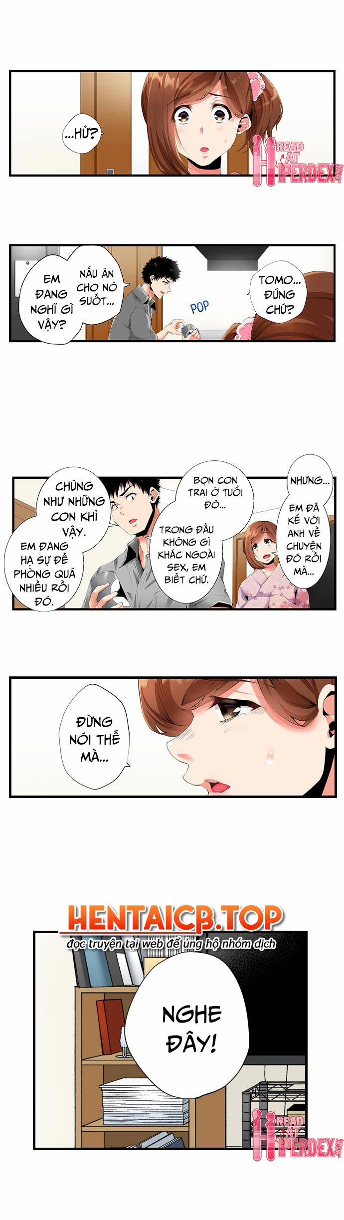 NTR Cô Hàng Xóm Ngay Trong Phòng Của Chồng Cô Ấy 33 0 34 trang 4