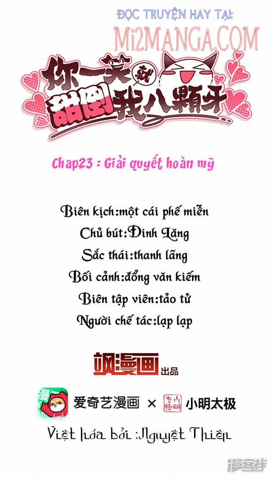 Nụ Cười Của Nàng Liền Ngọt Đảo Ta Tám Viên Nha 23 trang 1