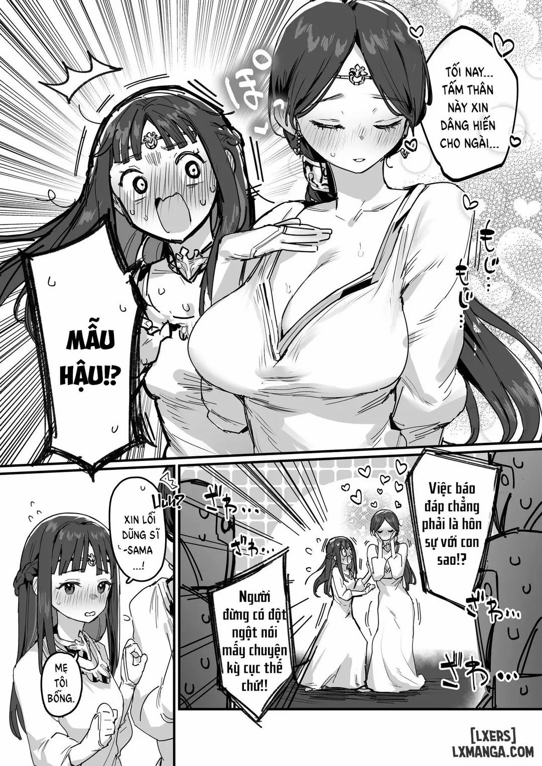 Nữ hoàng và công chúa trả ơn cứu mạng Oneshot trang 7