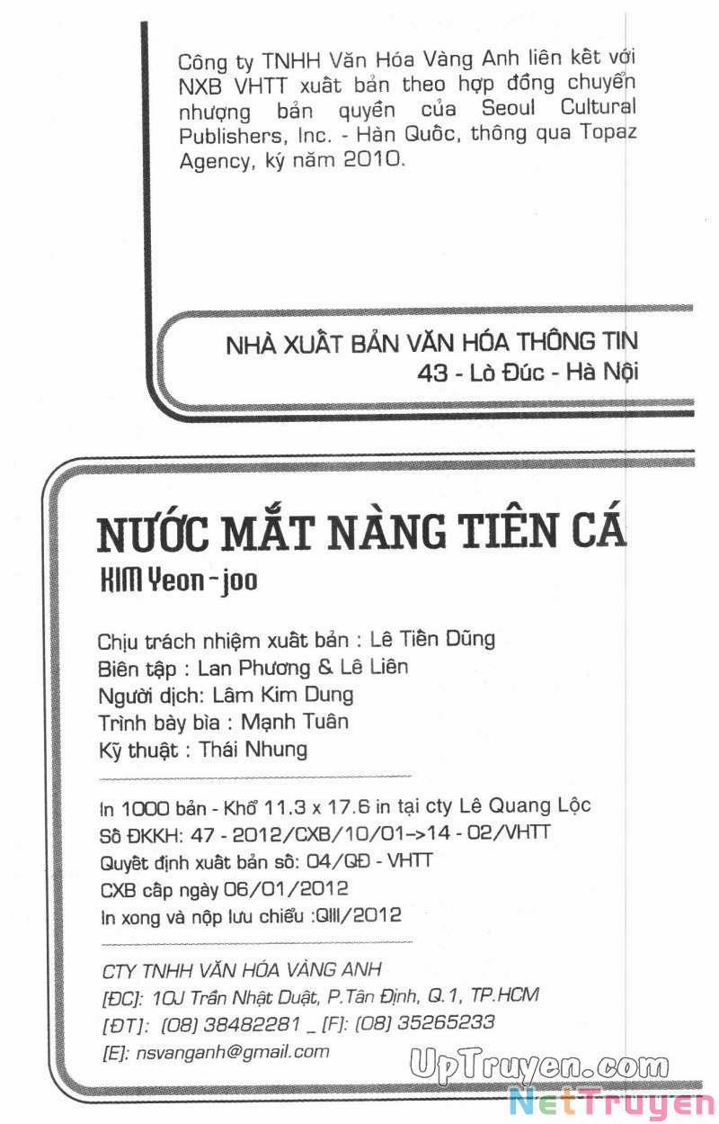 Nước Mắt Nàng Tiên Cá 12 trang 1