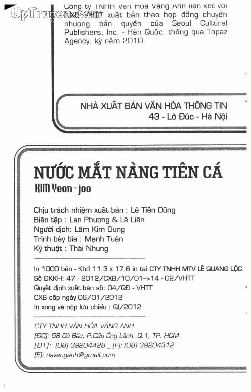 Nước Mắt Nàng Tiên Cá 2 trang 1