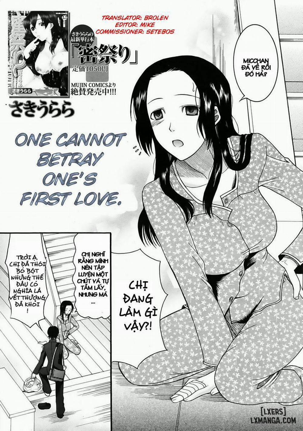 One Cannot Betray Ones First Love 1 trang 2