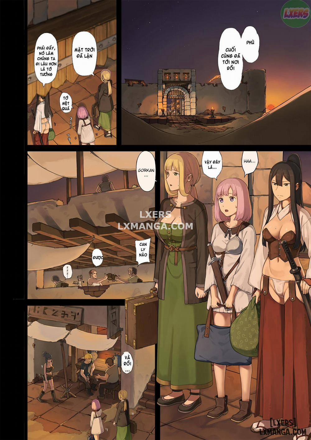 Onna Boukensha-tachi ga Sabaku no Oasis ni Tachiyoru to 1 trang 6