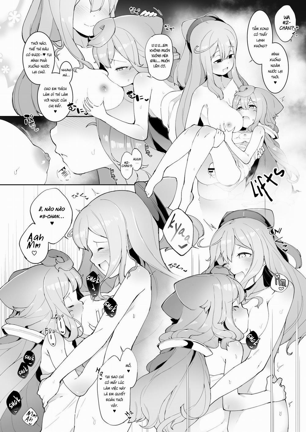 Onsen de 3-gou-kun ga Onee-san-tachi to Seiteki ni Hakadorimakuru Hon Oneshot trang 5