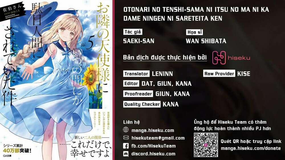 Otonari No Tenshi-Sama Ni Itsunomanika Dame Ningen Ni Sareteita Ken 1 trang 0