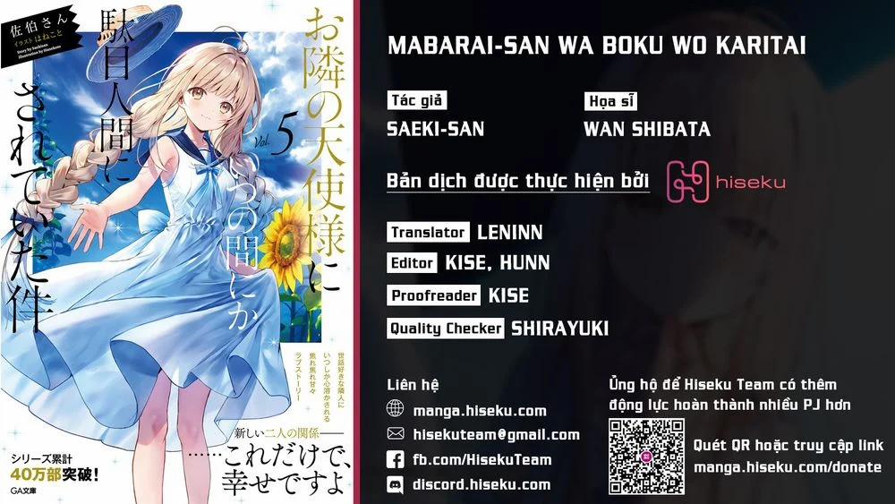 Otonari No Tenshi-Sama Ni Itsunomanika Dame Ningen Ni Sareteita Ken 6 trang 0