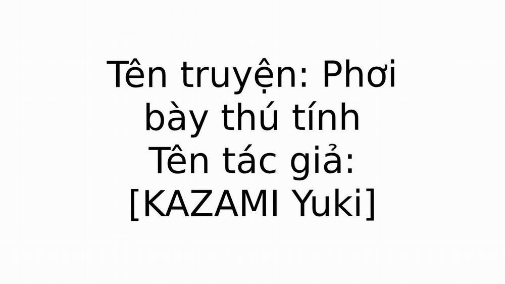 Phơi bày thú tính 1 trang 0
