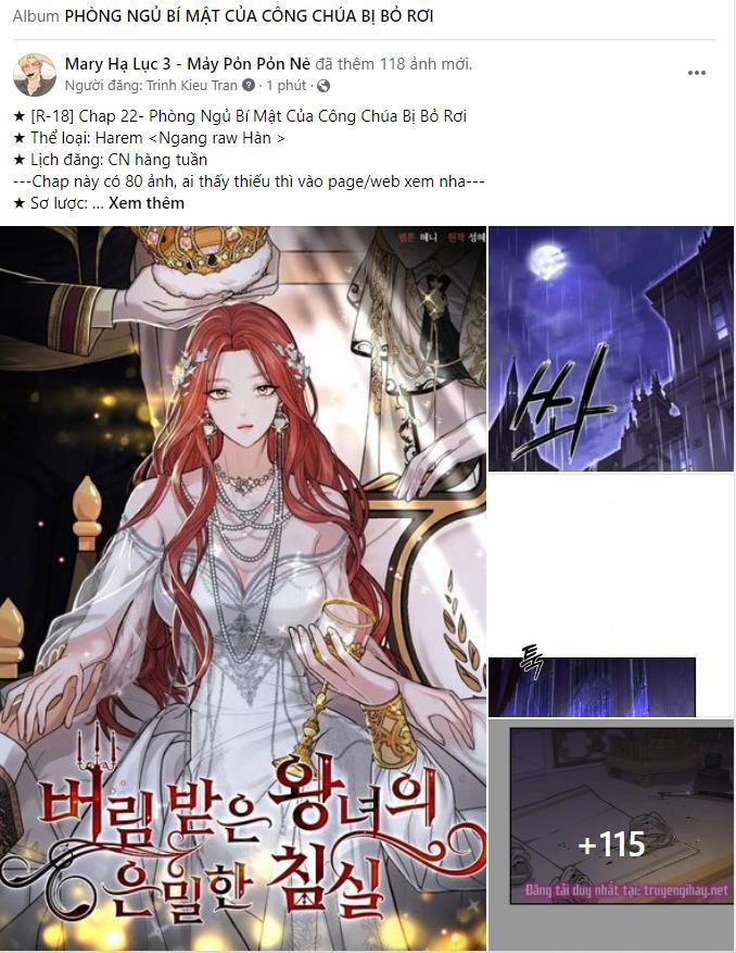 Phòng Ngủ Bí Mật Của Công Chúa Bị Bỏ Rơi 22 trang 24