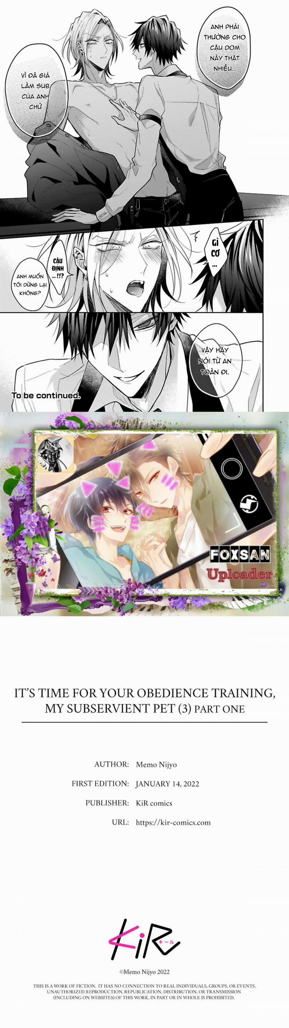 Quý Ngài Sub, Đến Giờ Huấn Luyện Rồi 3.1 trang 7