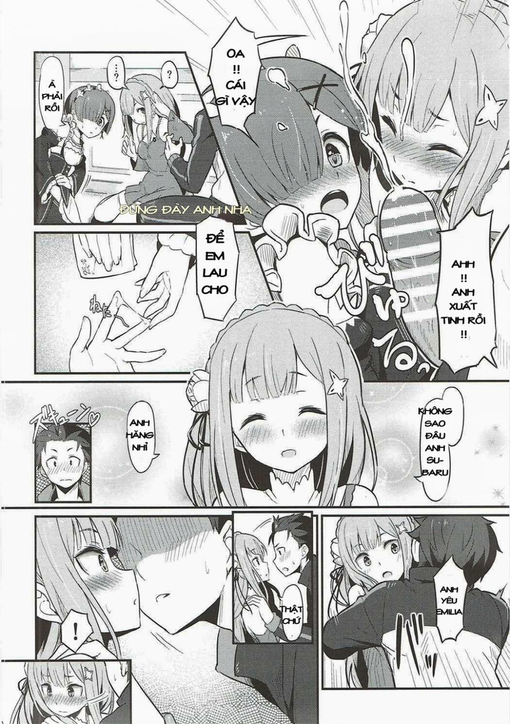 Rem no Emilia Kuttsuke Daisakusen (Re:Zero kara Hajimeru Isekai Seikatsu) Oneshot trang 9