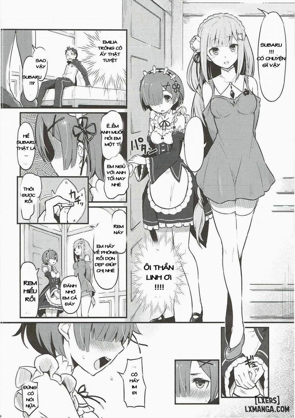Rem no Emilia Kuttsuke Daisakusen Oneshot trang 2
