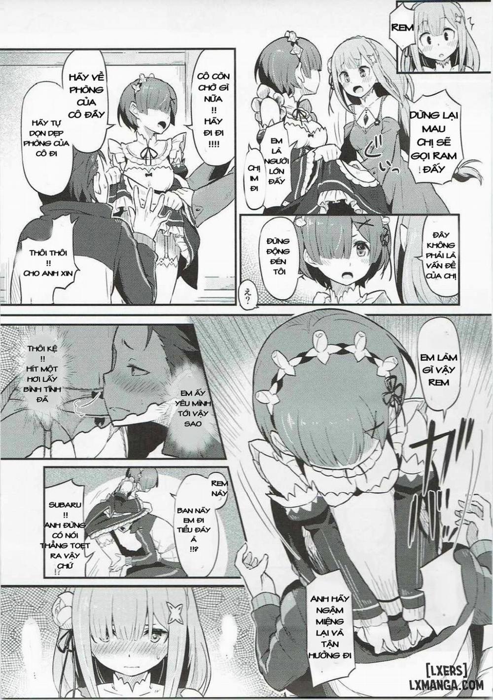 Rem no Emilia Kuttsuke Daisakusen Oneshot trang 5