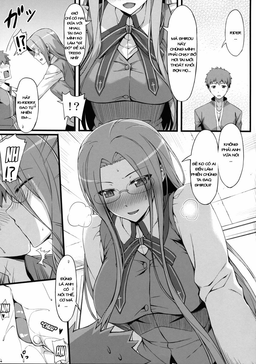 Rider san to Gakusei Fuku. (Fate Hollow Ataraxia) Oneshot trang 7
