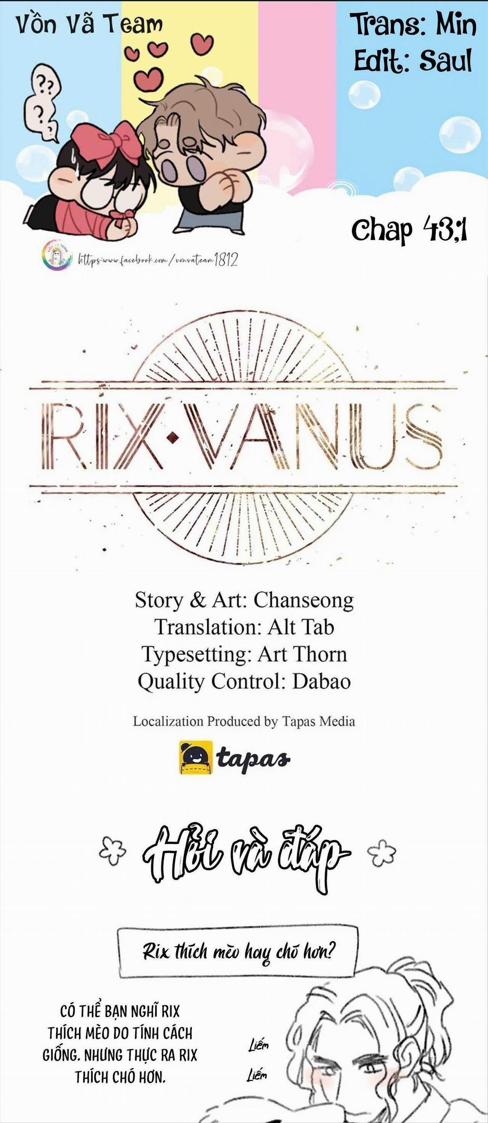 Rix Venus 43.1 trang 0