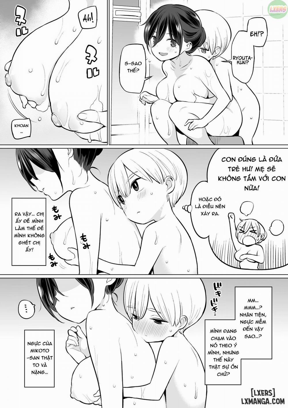 Ryouta-kun Ejaculated for the First Time using His Stepmom Oneshot trang 7