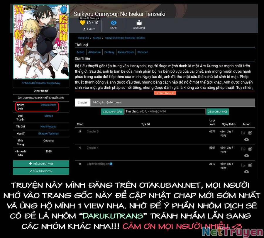Saikyou Inyoushi No Isekai Tenseiki 7 trang 0