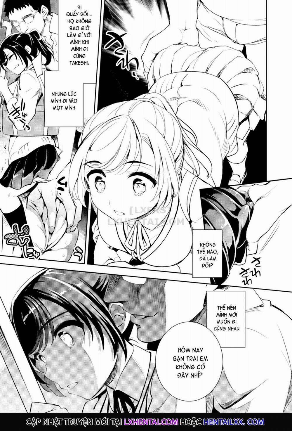 Sayuri - Kareshi to Hatsu H Mokuzen ni Chikan ni NTR-reta Shoujo 1 trang 7