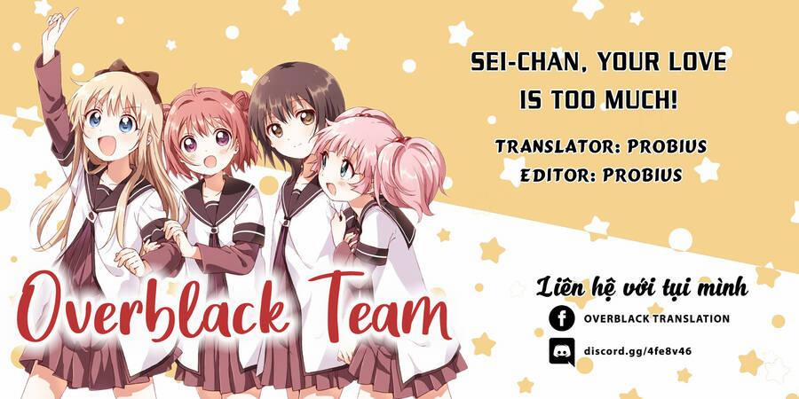 Sei-Chan, Your Love Is Too Much! 24 trang 1